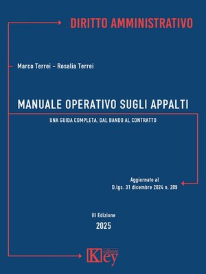 cover image of Manuale operativo sugli appalti 2025